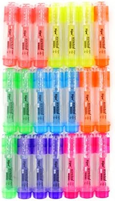 Bokit 21pc Highlighter Pens with 7 Colors, Night Writer Pen