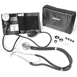 Lumiscope 100-040BK manual blood pressure kit, black.