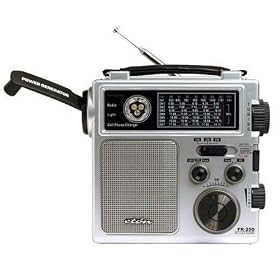 Eton FR250 Emergency Crank Radio Metallic Silver by Eton