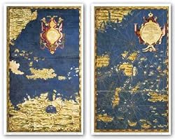 Map of the Philippines-Map of the Caribbean and Venezuela Set by Egnazio Danti 26.25"x15.5"