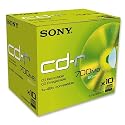 Sony - CD-R, 48x, 700 MB nach ISO-9660-MODE-1, Jewel Case,10 CD-Rs mit je 80 Minuten