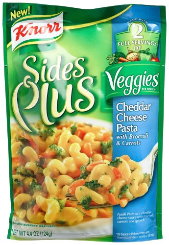 Knorr Sides Plus Veggies, Cheddar Cheese Pasta with Broccoli & Carrots, 4.4-Ounce... by Knorr