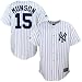 New York Yankees Jerseys : Majestic New York Yankees #15 Thurman Munson White Pinstripe Throwback Replica Jersey