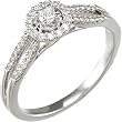 14K White Gold Diamond Wedding Set - 0.33 Ct.