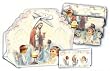 12 First Communion Bomboneiras, Thank You Cards, and Invitations with Envelopes, in Spanish (Made in Italy) - Boy