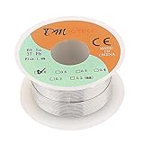 uxcell はんだワイヤ　錫鉛製シルバートーン　溶接アイアンリール　ロジンロール　 2mm