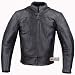 XR VENTED MOTORCYCLE LEATHER ARMOR JACKET Black 38 S