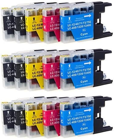 Compatible Ink Cartridge Replacement for Brother LC71 (6 Black, 3 Cyan, 3 Magenta, 3 Yellow, 15-Pack)