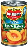 Del Monte Lite Peach Halves in Extra Light Syrup 15 oz (Pack of 24)