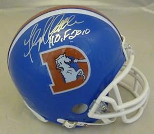 Floyd Little Autographed Denver Broncos Mini Helmet w/