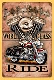 11x17 World Class American Biker Motorcycle Vintage Metal Sign