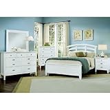 Twilight Arch Bedroom Set (White) by Vaughan-Bassett