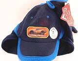 Cars Navy Blue 2 Piece Set - Kids Boys Fleece Baseball Cap & Gloves
