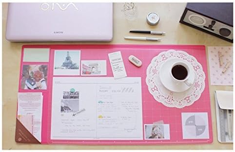 Vintage Designed Desk Mat Ver. 02 - Hot Pink by seeso