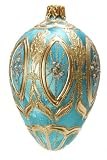 Museum Collection Faberg&Atilde;&copy; Siberian Ice Egg Glass Ornament-Small