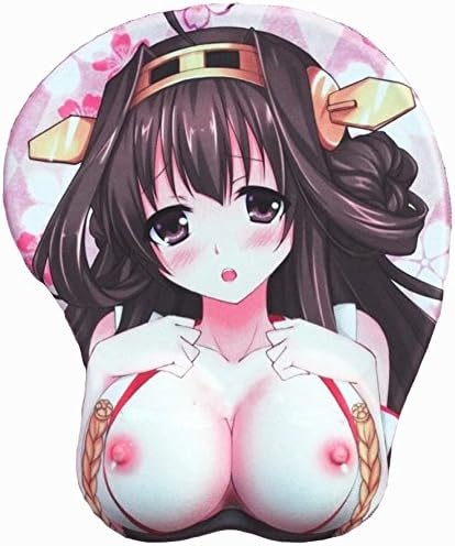 Kantai Collection Wrist Rest Mouse Pad Kongou Mouse Pad 3D Anime Girl Breast Mouse Pads (3)
