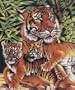 10 Inch x12 Inch Pencil By Number Kit - Tiger & Cubs