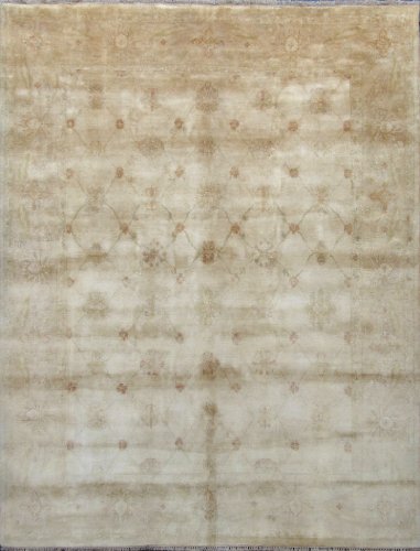 Overstock Sale 8x10 Neutral Handknotted RUG Mute Harmony Oushak RUG H484