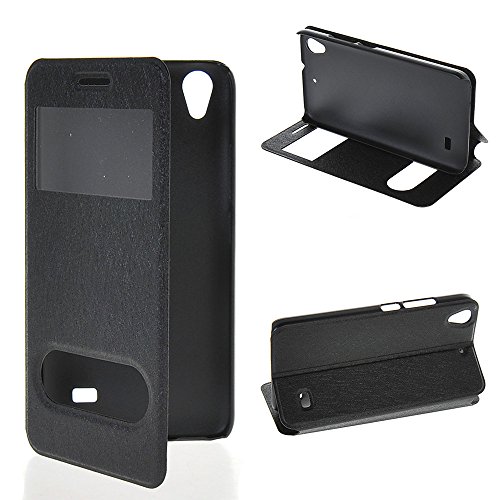 Huawei Honor 4 Play Case,COOLKE [Black] Luxury Folio Case View Window Ultra Thin Flip Cover for Huawei Honor 4 Play
