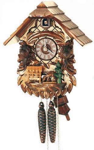 Schneider 12 Inch Black Cuckoo Clock