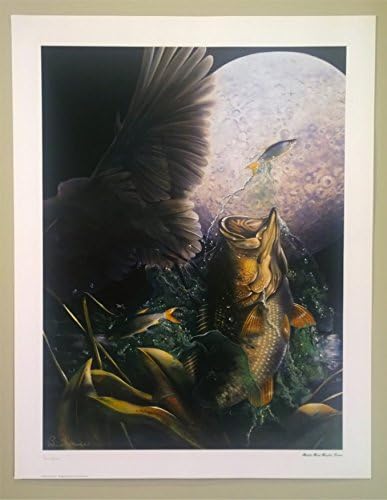 IN THE STILL NIGHT! Fine Art Lithograph - Hand Pulled - Endorsed By Sports Fishing Celebrity Bill Dance!