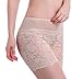 LANBAOSI Women's Rose Floral Lace High Waist Safety Leggings Underwear