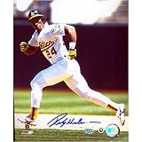 Rickey Henderson Oakland Athletics - Running - Autographed 8x10 Photograph
