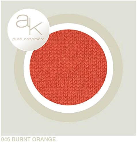 Anna Kristine Asymmetrical 100% Cashmere Poncho - Burnt Orange