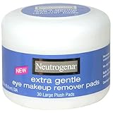 Neutrogena Eye Makeup Remover Large Plush Pads, Extra Gentle, 30 Count (Pack of 2)
