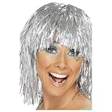 Smiffys Tinsel Wig (Silver)