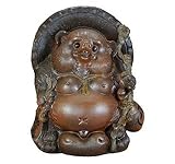 【信楽焼】福ひねり狸　17号　約幅43×奥行き29×高さ50cm