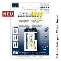 AccuPower AccuLoop 9 Volt Akku Block NiMH Ready to use AL220-2