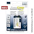 AccuPower AccuLoop 9 Volt Akku Block NiMH Ready to use AL220-2