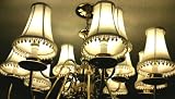 28, NEW, BELL, SHAPED, OFF-WHITE, CHANDELIER, or, CANDLE LIGHTS, CREAM, MINI, LAMP SHADE, to, CLIP-ON, CANDELABRA BULBS, NEW, HEAVY DUTY, MINI SHADES, with, DOUBLED, IVORY, LINEN, FABRIC, with , 3, SIZES, of, WHITE PEARLS, on, OCTAGON, SIDES, for, UPDATING YOUR HOME, LIGHT, MINI SHADE, is about, 3 ACROSS TOP X 5 at BOTTOM, by 6 TALL, SMALL, LIGHT SHADE, UPC609722846714