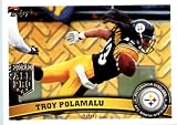 2011 Topps Football Card # 85 Troy Polamalu - Pittsburgh Steelers - NFL Trading Card in a Protective Case!