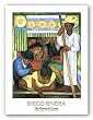 The Flowered Canoe by Diego Rivera 25.25"x20" Art Print Poster