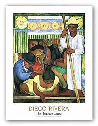 The Flowered Canoe by Diego Rivera 25.25"x20" Art Print Poster