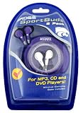 Kansas State Wildcats SportBud Headphone 2-Pack with Wind-Up Case
