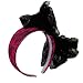 80s Pink Lace Headband with Bow