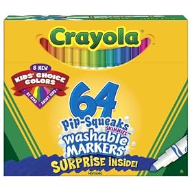 Crayola Pip-Squeaks Skinnies Washable Markers 64-pk. by Crayola