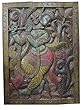 Beautifully Hand Carved Wooden Wall Plaque Yoga Meditation Fluting Krishna 36 X 48