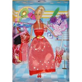 Online Aces Girl Doll Playset with Inter-Changeable Clothes & Accesories