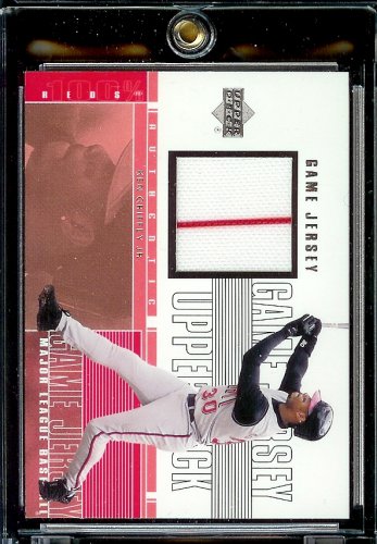 2001 Upper Deck Game Jersey Ken Griffey Jr Cincinnati Reds Baseball Card - Mint Condition - Shipped In Protective Display Case!