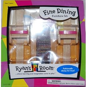 Ryan's Room Fine Dining - Dining Room Table with Chairs and Rug