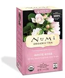 Numi Organic Tea White Rose, Full Leaf White Tea, 16-Count Tea Bags (Pack of 3)