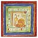 Art Poster Print - Seymour The Snail - Artist: Pam Staples - Poster Size: 14 X 14 inches