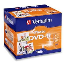 Verbatim Photo - 10 x DVD-R - 4.7 GB ( 120min ) 16x - jewel case - storage media by Verbatim