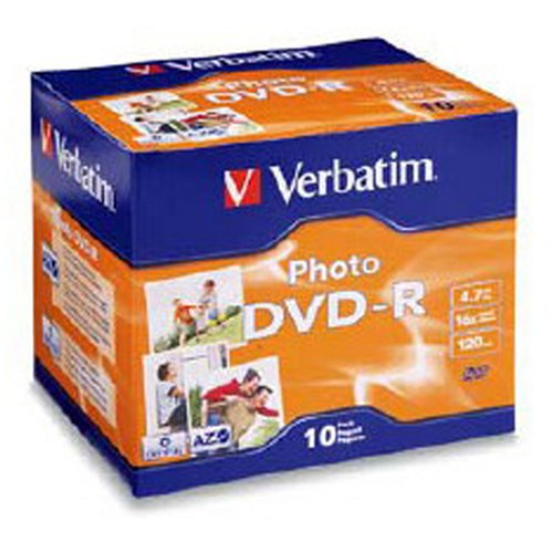 Verbatim Photo - 10 x DVD-R - 4.7 GB ( 120min ) 16x - jewel case - storage media