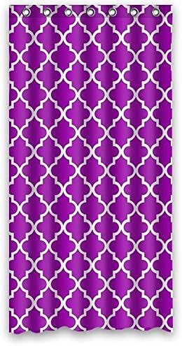 Custom Window Curtains Morocan Fusia Lavendar Pink Polyester Fabric Drape/Panels/Treatment 52 X 84 Inch (One Piece) Bedroom Decor
