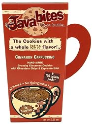 Java Bites Espresso Cookies, Cinnamon Cappuccino, 5.25-Ounce Boxes (Pack of 4)